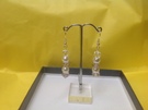 Silver, Crystal and Amythest Earrings - Image 1