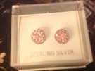 Shamballa Beads Pink set in Sterling Silver - Image 1