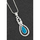 Sea Breeze Eternity Silver Plated Necklace - Image 1