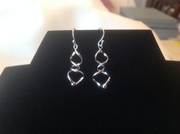 925 Sterling Silver twisted Earrings
