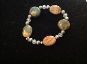Handmade Stone & Crystal bracelet