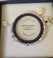 Bumblebee & Flower Charm Bracelet 